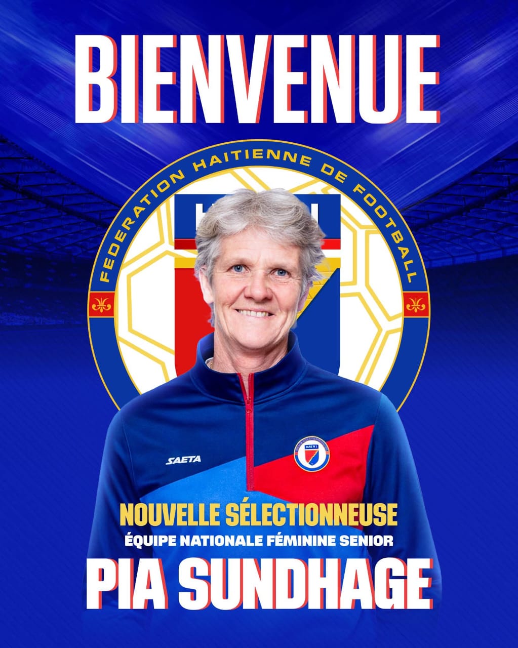 La Fédération haïtienne de football confie la sélection féminine senior à Pia Sundhage